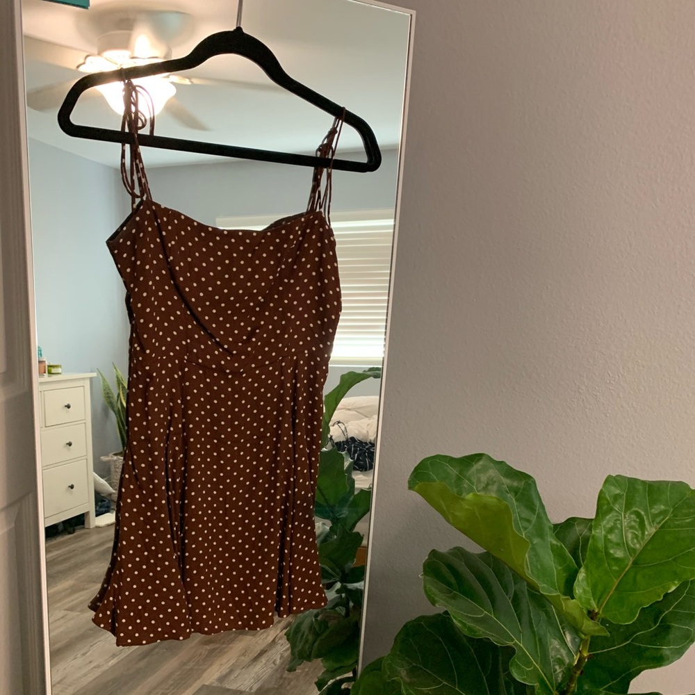 Reformation polka dot dress